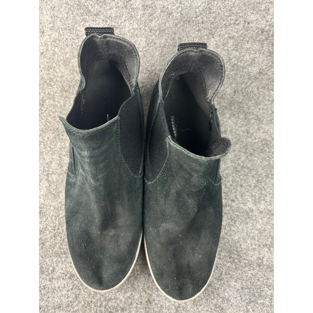 Sorel Out N About Chelsea Wedge Sneakers Womens 8 Black Suede Booties